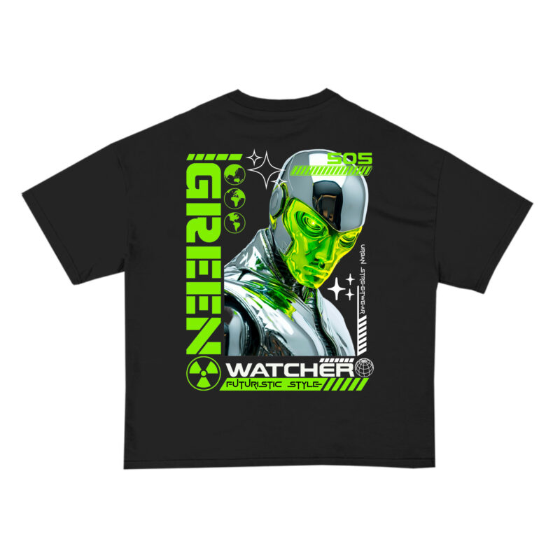 Green Watcher Futuristic Streetwear