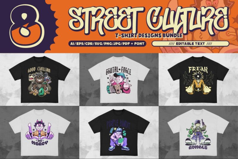 Street culture t shirt designs