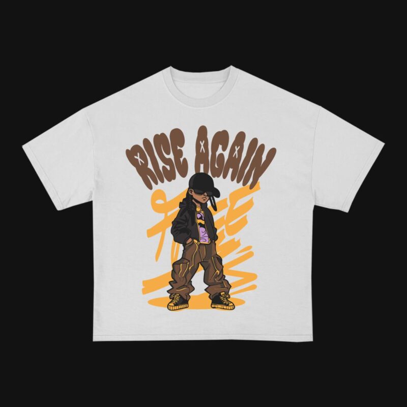 Rise Again Street Graffiti T-shirt Design