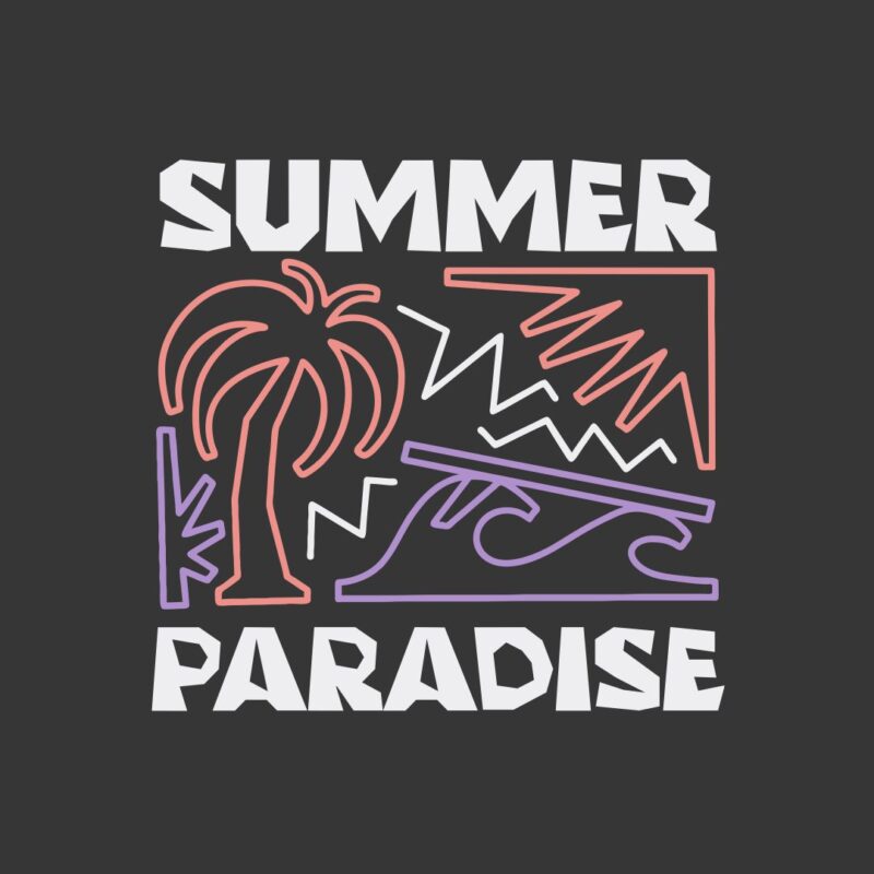 Summer Paradise Vintage Retro