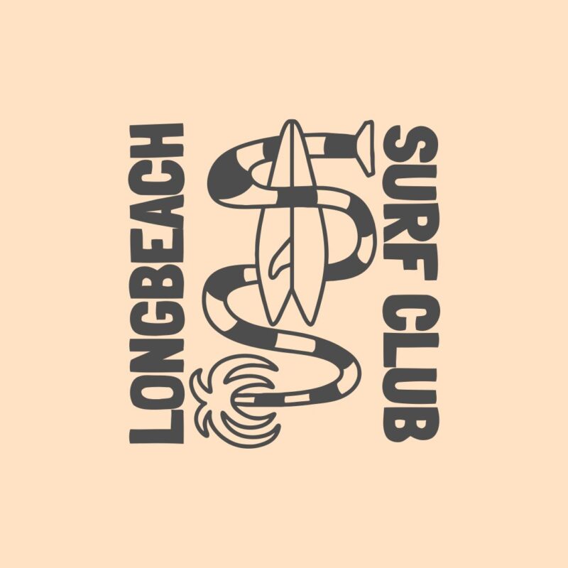 Longbeach Surf Club Retro Apparel