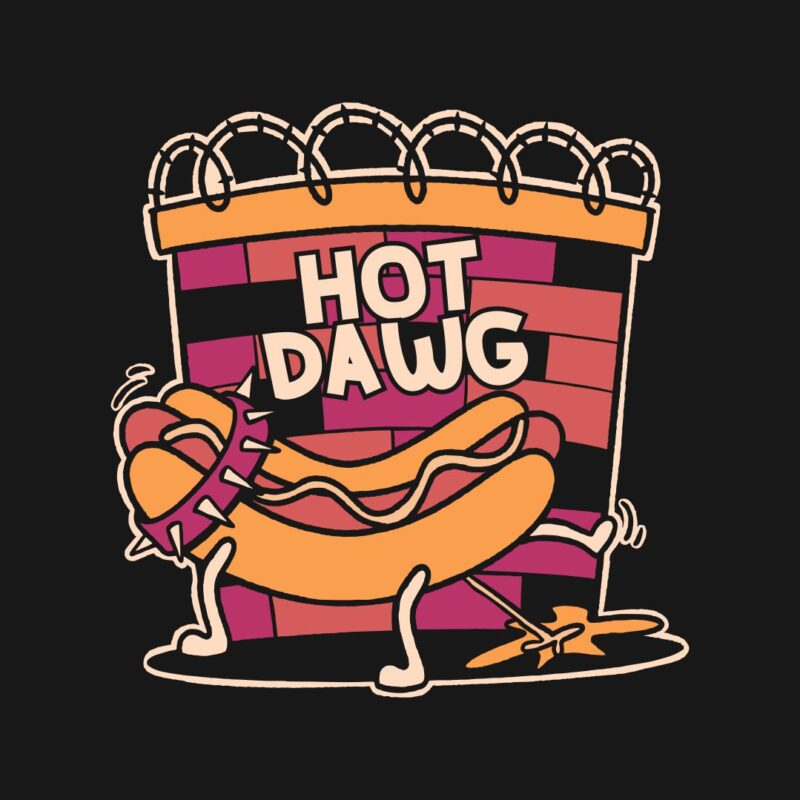 Hot Dawg Retro T-shirt