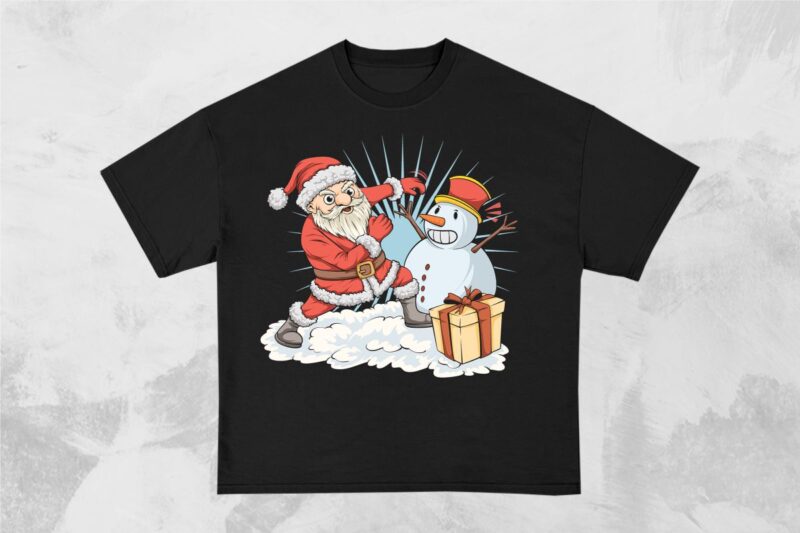 Santa VS Snowman Christmas Creature