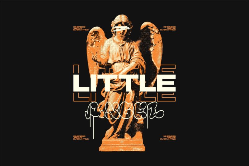 Little Angel Streetwear PNG T-shirt Design