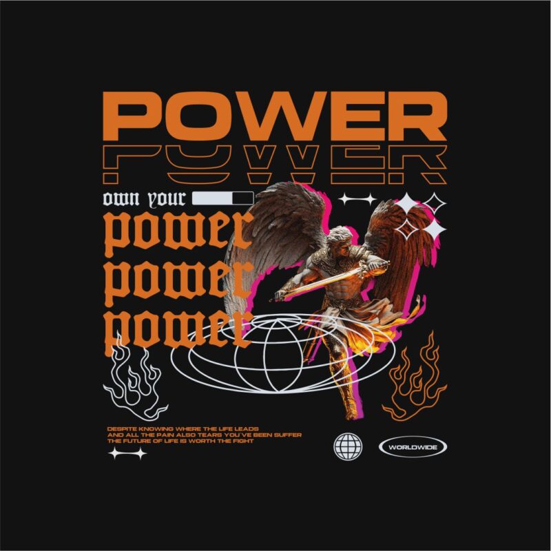 Own Your Power Streetwear PNG T-shirt Design