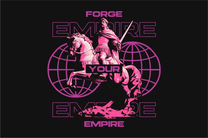 Forge Your Empire Streetwear PNG T-shirt Design