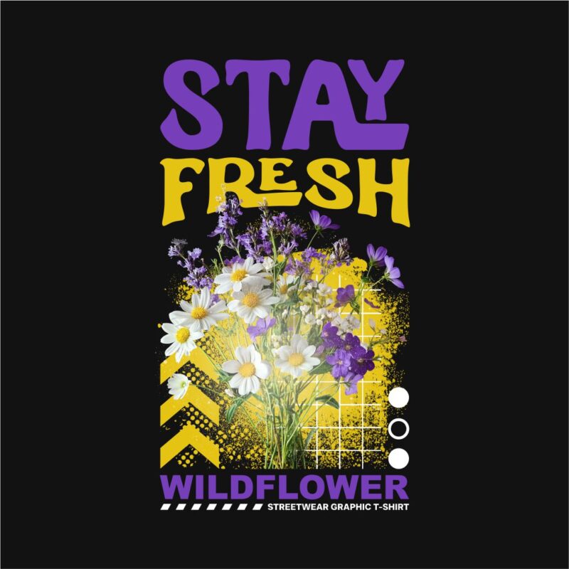 Stay Fresh Streetwear PNG T-shirt Design