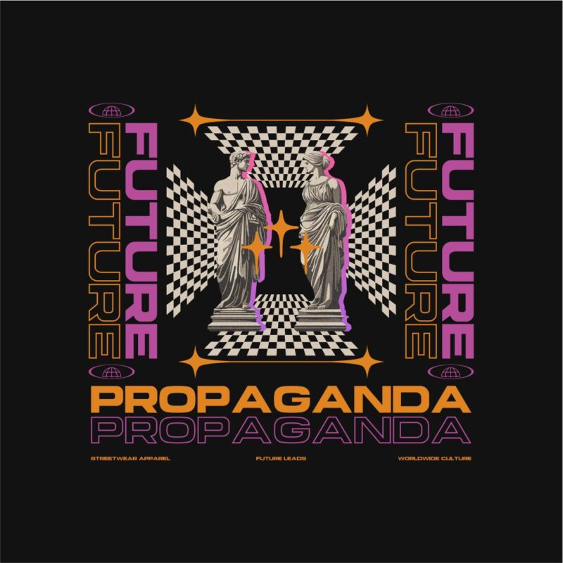 Future Propaganda Streetwear PNG T-shirt Design