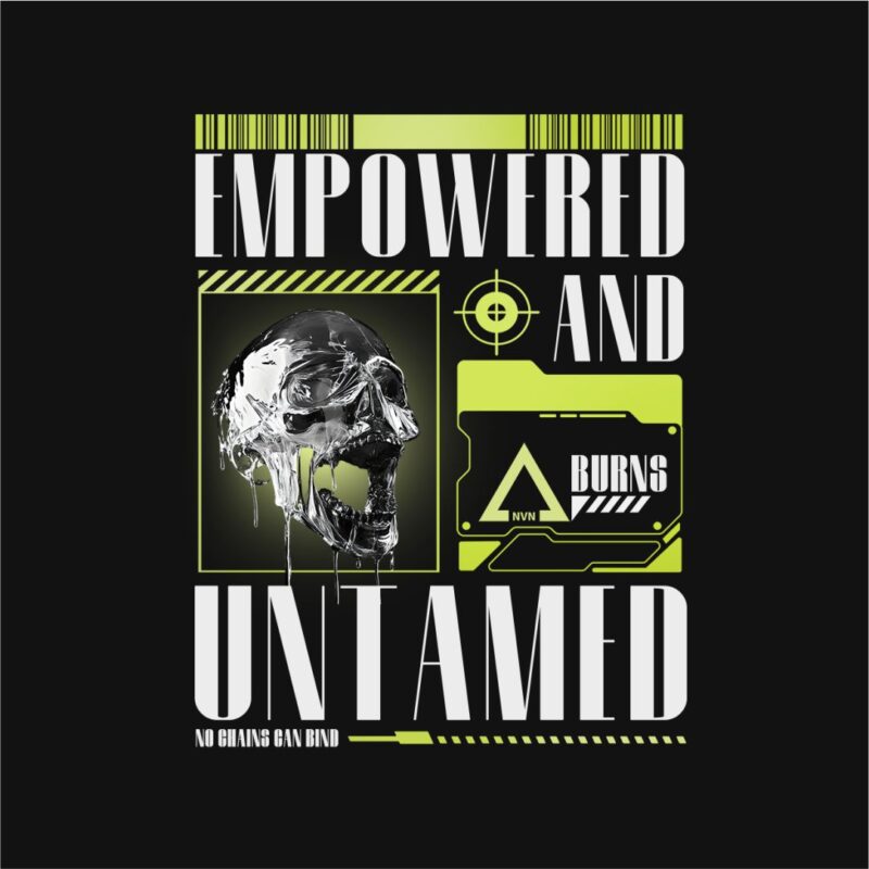 Empowered and Untamed Streetwear PNG T-shirt Design