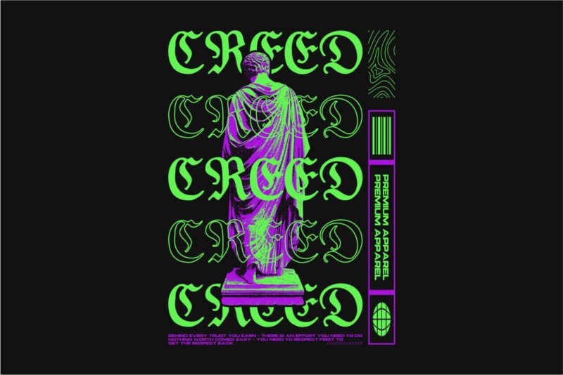 Creed Streetwear PNG T-shirt Design