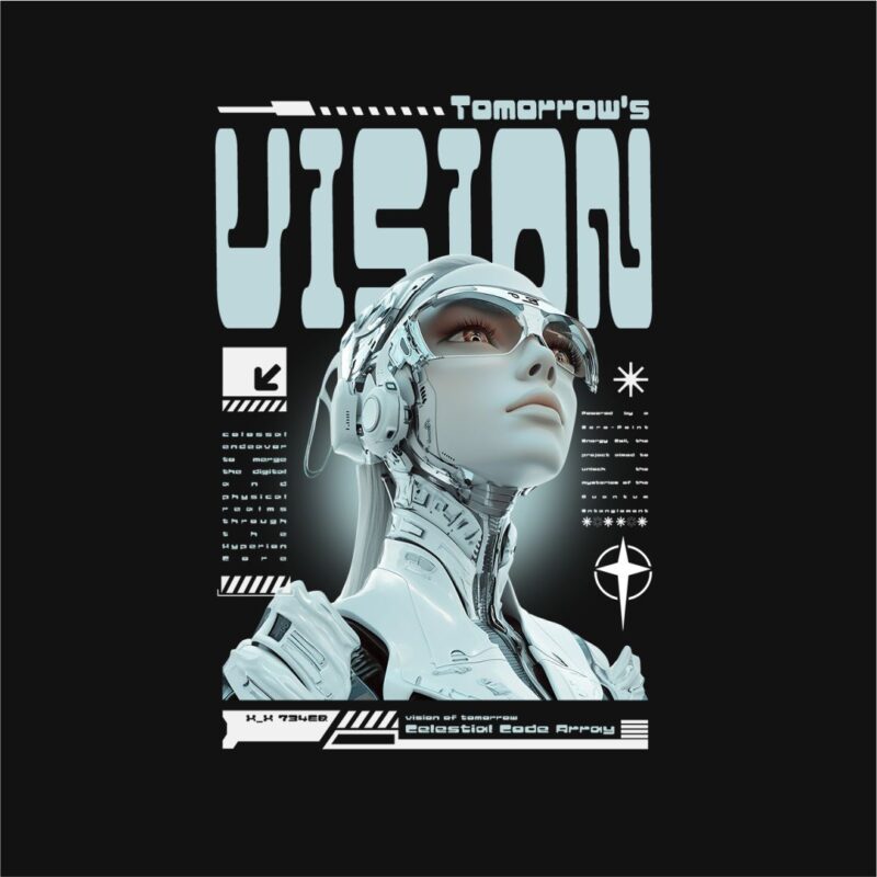 Tomorrow's Vision Streetwear PNG T-shirt Design