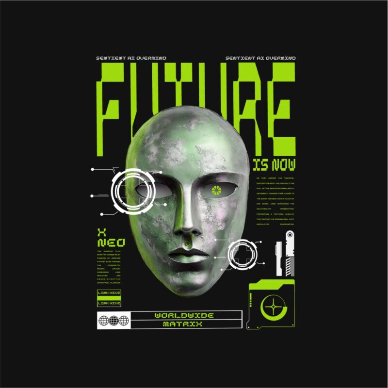 Future Is Now Streetwear PNG T-shirt Design