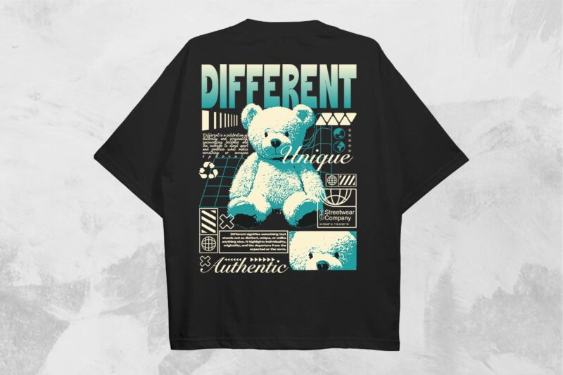 Different Streetwear PNG T-shirt Design