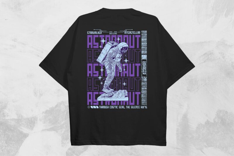 Astronaut Streetwear PNG T-shirt Design