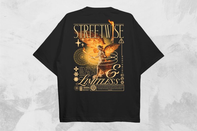 Streetwise & Limitless Streetwear PNG T-shirt Design