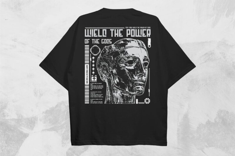 Wield the Power of the Gods Streetwear PNG T-shirt Design