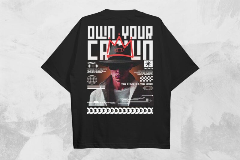 Own Your Crown Streetwear PNG T-shirt Design