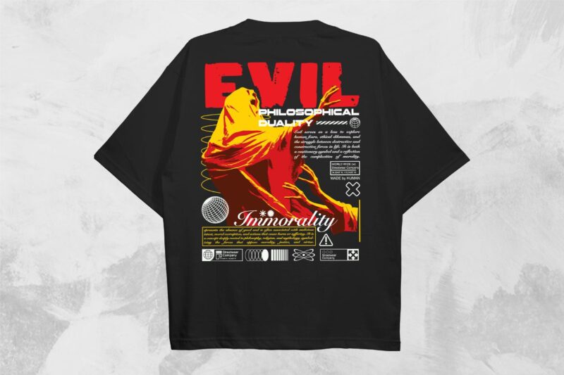 Evil Streetwear PNG T-shirt Design