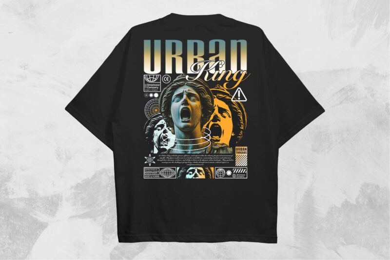 Urban King Streetwear PNG T-shirt Design