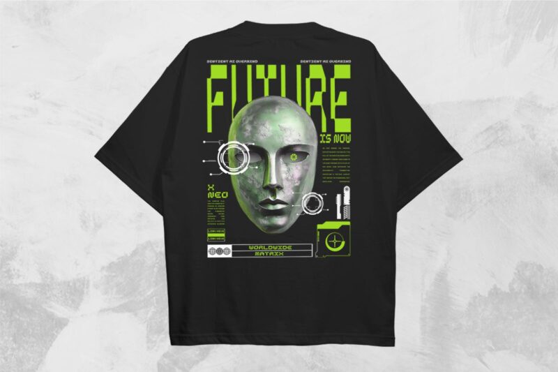 Future Is Now Streetwear PNG T-shirt Design