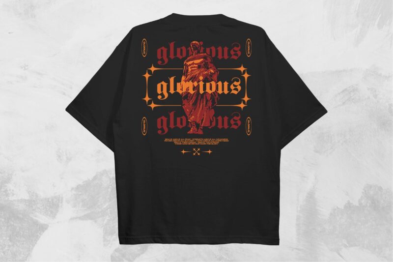 Glorious Streetwear PNG T-shirt Design