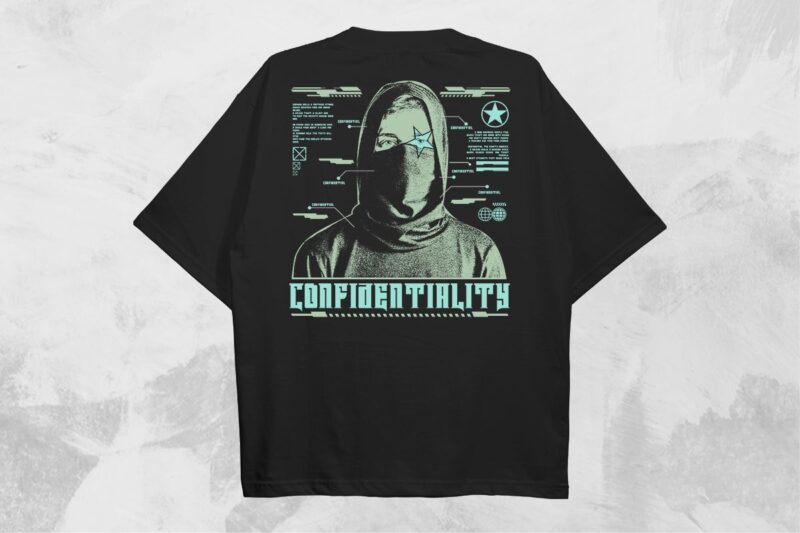 Confidentiality Streetwear PNG T-shirt Design