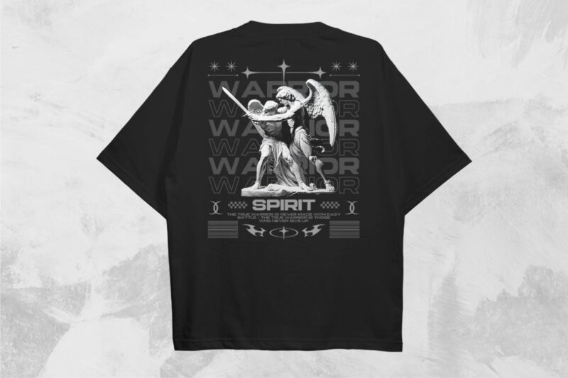 Warrior Spirit Streetwear PNG T-shirt Design