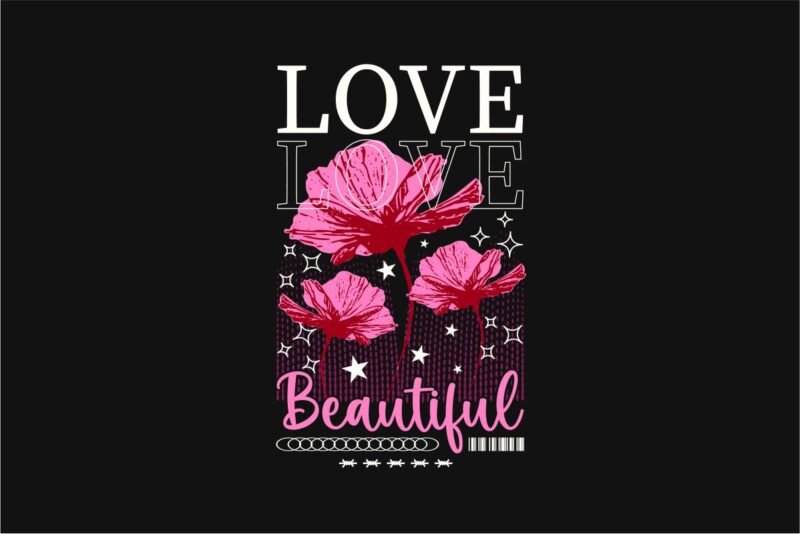 Love Streetwear PNG T-shirt Design