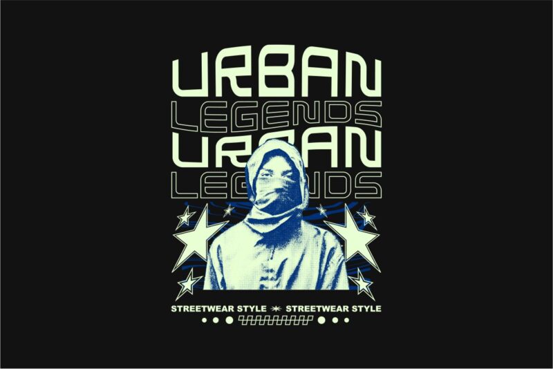 Urban Legends Streetwear PNG T-shirt Design