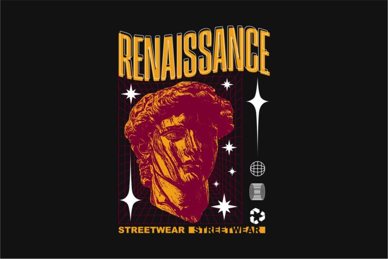 Renaissance Streetwear PNG T-shirt Design