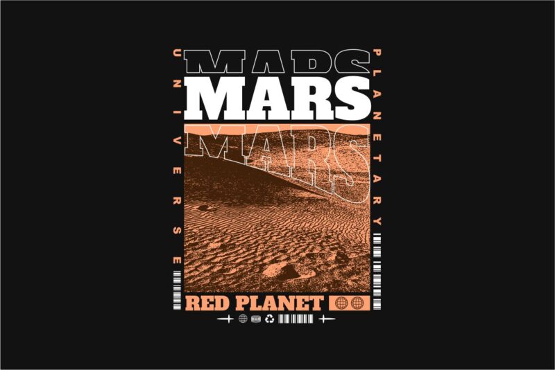 Mars Streetwear PNG T-shirt Design