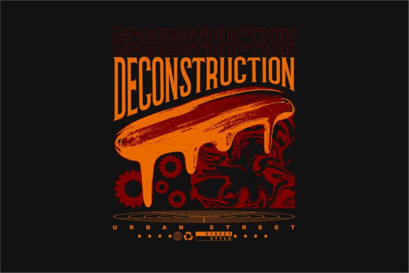 Deconstruction Streetwear PNG T-shirt Design