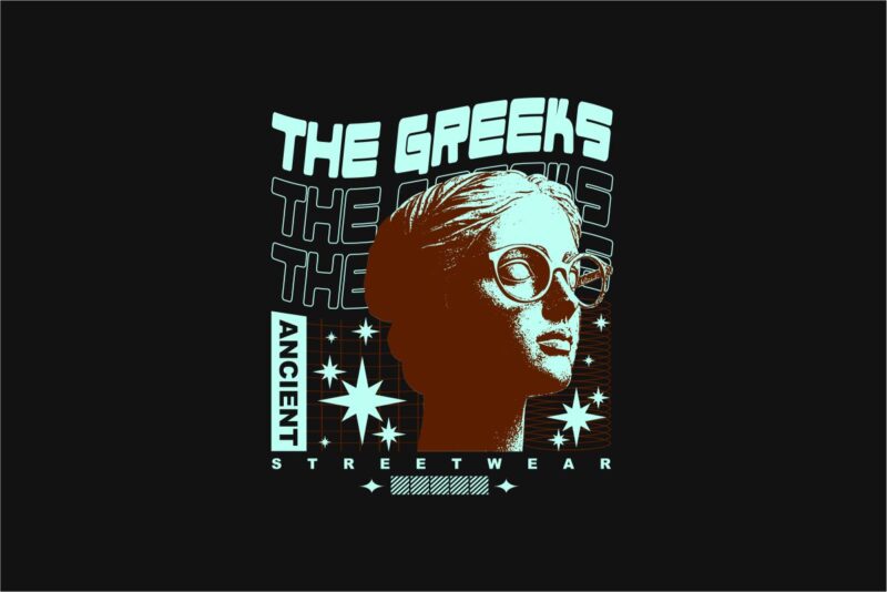 The Greeks Streetwear PNG T-shirt Design