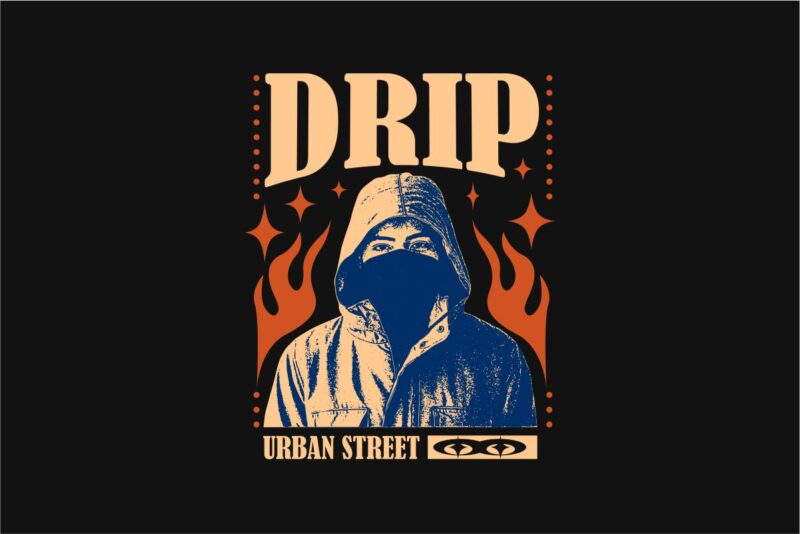 Drip Streetwear PNG T-shirt Design