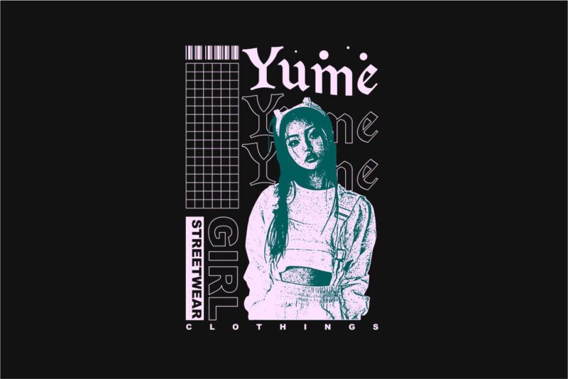 Yume Streetwear PNG T-shirt Design