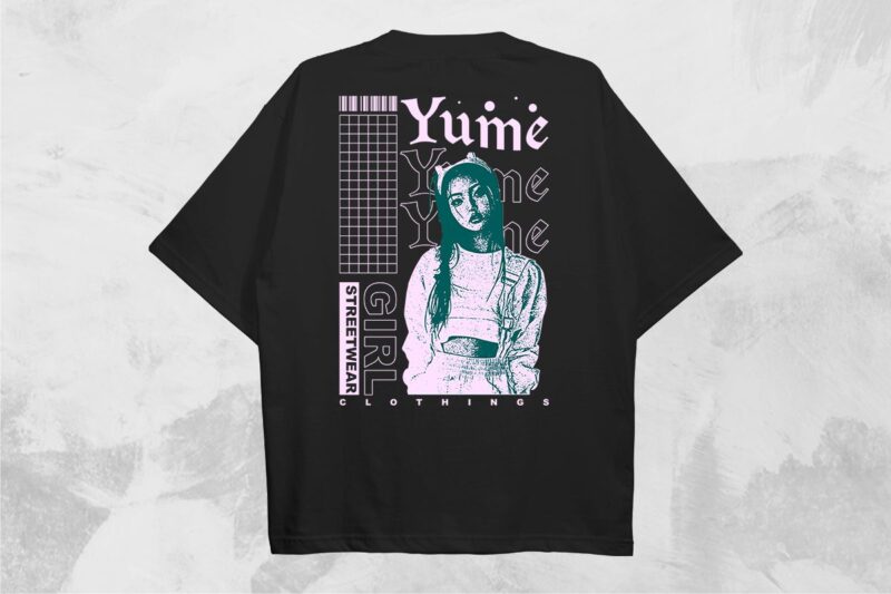 Yume Streetwear PNG T-shirt Design