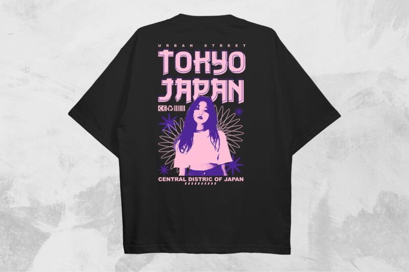 Tokyo-Japan Streetwear PNG T-shirt Design