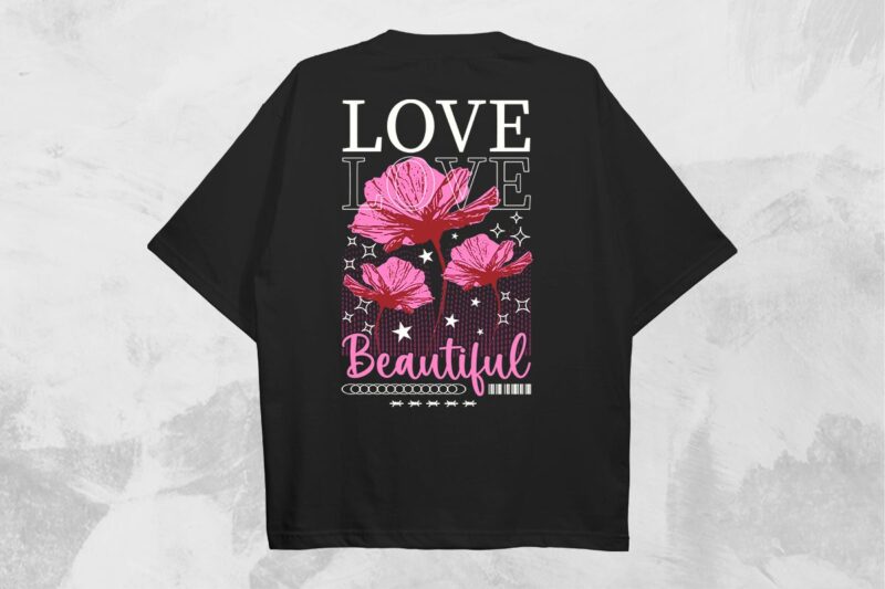 Love Streetwear PNG T-shirt Design