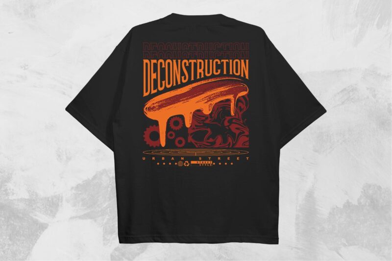 Deconstruction Streetwear PNG T-shirt Design