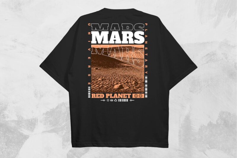 Mars Streetwear PNG T-shirt Design