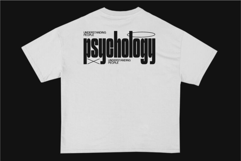 Psychology Streetwear Typography PNG T-shirt Design